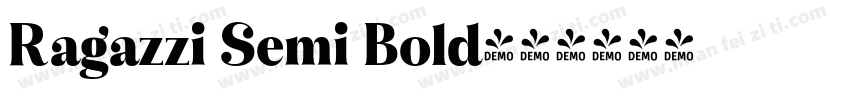 Ragazzi Semi Bold字体转换